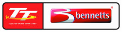 Isle of Man TT Races sponsored by Bennetts logo